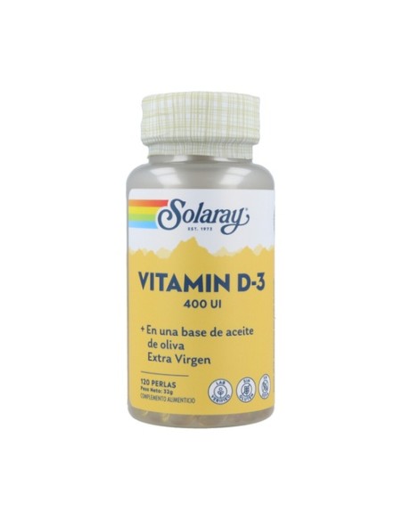 Vitamina D3 120 perlas Solaray