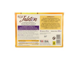 Jaleton 20 Viales: Suplemento Energizante de Ginseng y Vitamina C - Tongil