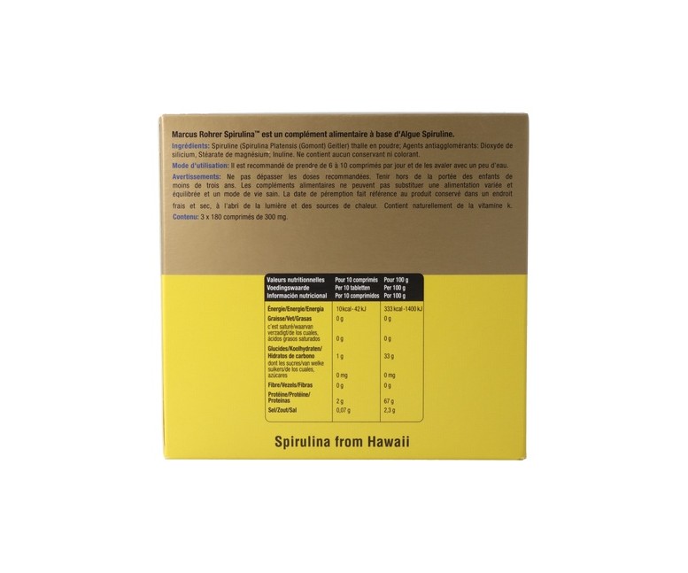 Espirulina (Recarga) 540 comprimidos Marcus Rohrer