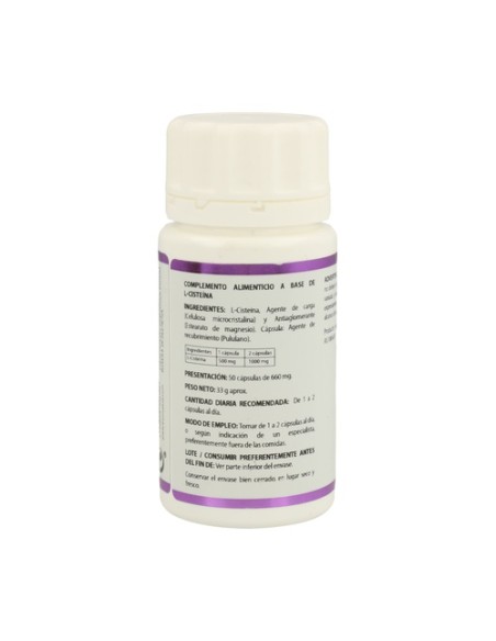 L-cisteína Holomega 50 cápsulas de 660mg Equisalud