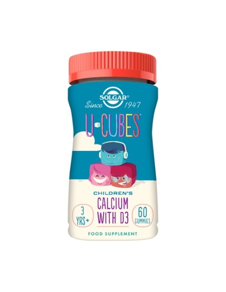 U-Cubes gominolas de calcio con vitamina D3 para niños 60 gominolas Solgar