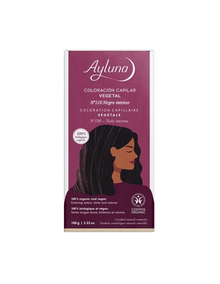 Colorante vegetal 110 negro intenso 100 g de polvo Ayluna