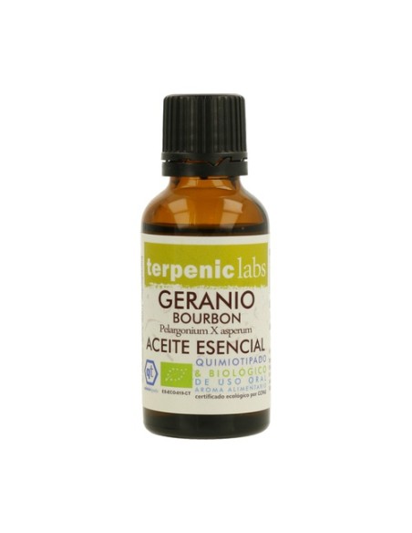 Aceite esencial de geranio bourbon bio 30 ml de aceite esencial Terpenic