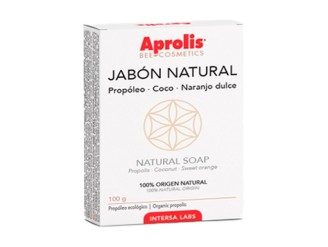 Jabón natural - propóleo, coco y naranjo dulce
