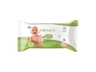Toallitas Húmedas Bebé Algodón Orgánico 60u - Organyc