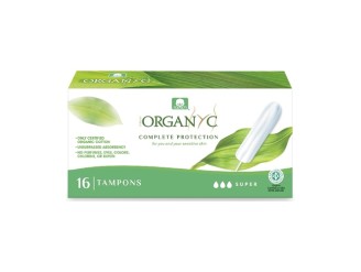 Tampones Super Orgánicos de Algodón - Organyc 16 Unidades