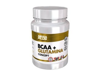 BCAA + Glutamina Concept Piña 500g - Mega Plus, Aumenta Musculación