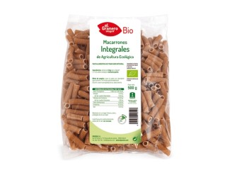 Macarrones Integrales Bio 500g - Saludables y Deliciosos | El Granero