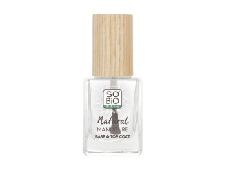 Base y esmalte uñas 2 en 1 transparente - Sobio, brillo y protección