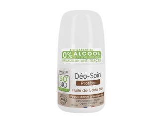 Desodorante 24h roll-on coco bio sin aluminio - Sobio
