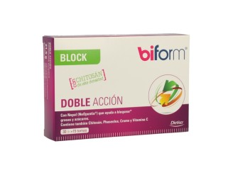 Biform Block Doble Acción: Suplemento para control de peso 30 cap