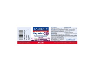 Magnesio 375 Lamberts | Complemento Alimenticio Vegano y Efectivo