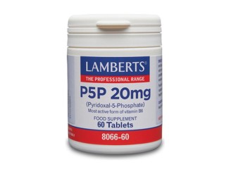 Piridoxal 5 Fosfato 60cap - Vitamina B6 20 mg - Lamberts
