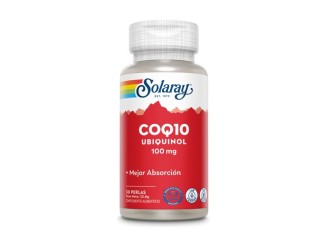 Ubiquinol Q10 100mg 30cap Solaray - Suplemento Natural Energizante