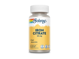 Iron Citrato 29mg - Mejora tu rendimiento atlético | Solaray