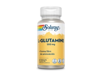 L-Glutamina 500mg Solaray | Salud intestinal y recuperación muscular