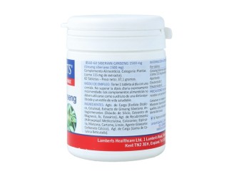 Ginseng Siberiano 60cap Lamberts - Combate Estrés y Fatiga
