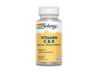Vitamina C y D 2000 UI - Refuerza tu sistema inmunitario | Solaray