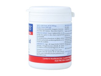 Ácido Fólico 400mcg 100comp - Lamberts | Vitalidad y Salud