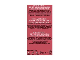 Infusión Classic English Breakfast Bio - Té Negro Orgánico Cupper