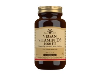 Vitamina D3 4000 UI Vegana - Salud Ósea y Inmunológica | Solgar