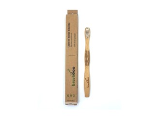 Cepillo individual caja kraft - Infantil Suave Blanco