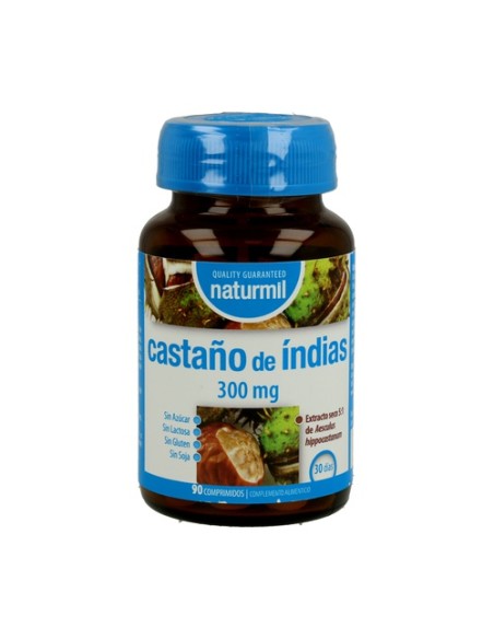 Castaño de Índia 90 comprimidos (300mg) Naturmil Castaño de Índia 90 comprimidos (300mg) Naturmil