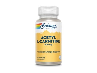 Acetil L-Carnitina 500mg 30 cápsulas - Solaray, Vegan y Natural