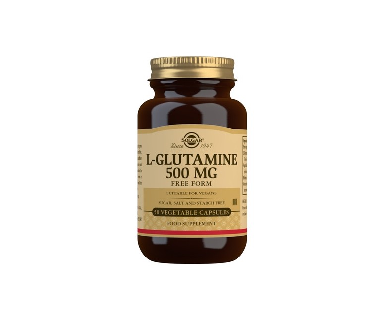 L-Glutamina 50 cápsulas vegetales de 500mg Solgar