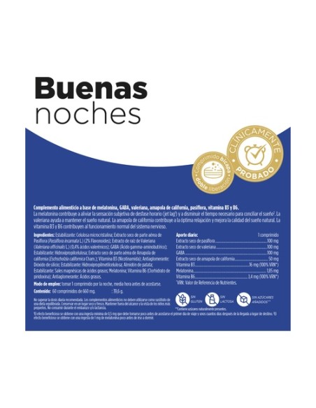Buenas Noches 60 comprimidos Eladiet Buenas Noches 60 comprimidos Eladiet