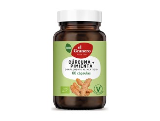 Cúrcuma y Pimienta Bio 60 Cápsulas - El Granero Integral