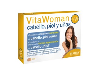 Vita Woman Cabello, Piel y Uñas 30comp - Eladiet, Cuida tu Belleza