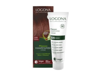 Colorante Vegetal Crema 220 Burdeos - Brillo y Volumen Natural | Logona