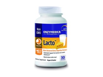 Lacto 30vcap: Digestión efectiva de lácteos | Enzymedica