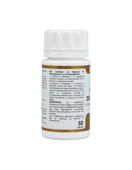 Holovit Vitamina D3 2.000 Ui + K2 50 cápsulas Equisalud Holovit Vitamina D3 2.000 Ui + K2 50 cápsulas Equisalud