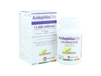 Acidofilus Ultra 60cp - 11.000 millones de bacterias viables | Sura Vitasan