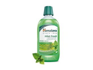 Colutorio Menta Fresca 450ml - Aliento Duradero sin Alcohol | Himalaya