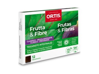 Fruta Fibras Clásico 12cub para un tránsito intestinal regular - Ortis