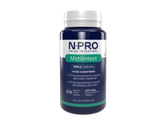 Motilintest 60cap: Magnesio, B6 y Jengibre para Digestión Saludable | NPro