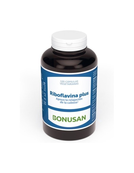 Riboflavina plus 120 cápsulas vegetales Bonusan