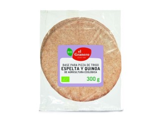 Base para pizza de Trigo Espelta y Quinoa Bio