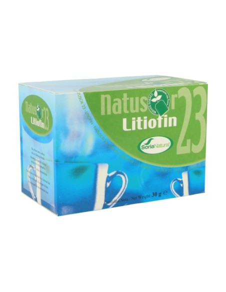 Natusor Infusiones 23 Litiofín 20 bolsitas infusoras Soria Natural Natusor Infusiones 23 Litiofín 20 bolsitas infusoras Soria Natural