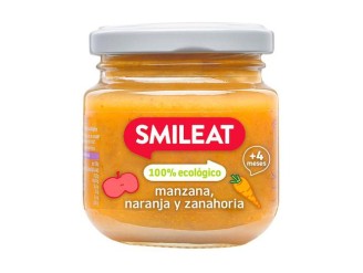 Tarrito de manzana, naranja y zanahoria Eco 4m+