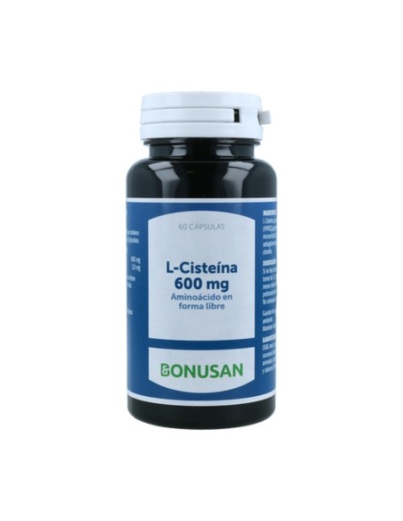 L-Cisteina 60 cápsulas de 600mg Bonusan