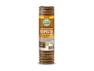 Galleta espelta chips choco naranja