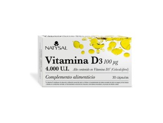 Vitamina D3 4000 UI para huesos y sistema inmunitario - Natysal