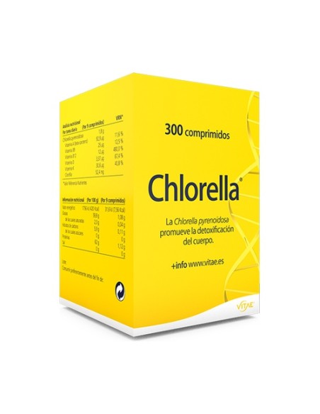 Chlorella 300 comprimidos de 200mg Vitae