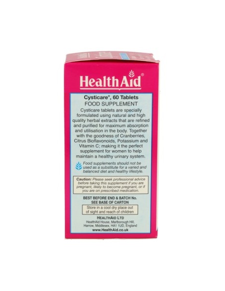 Cysticare 60 comprimidos Health Aid Cysticare 60 comprimidos Health Aid