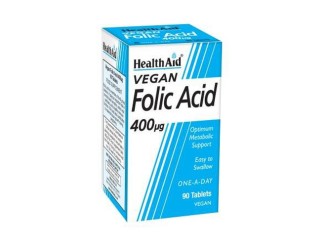 Ácido Fólico 400mcg - Salud y Bienestar - Health Aid
