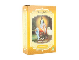 Henna Rubio Dorado 100% Natural - Radhe Shyam | Tiñe sin dañar